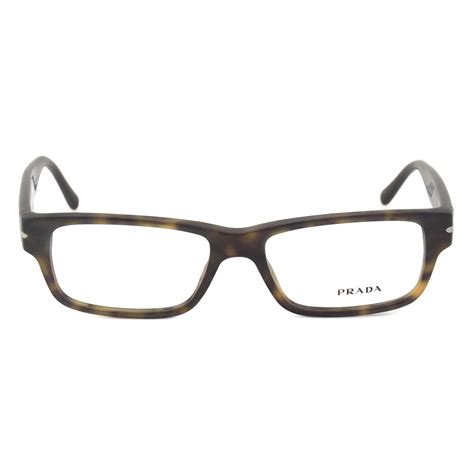 prada men's tortoise rectangular eyeglass frames pr 22rv haq1o1 54|Prada PR22RV Eyeglass Frames .